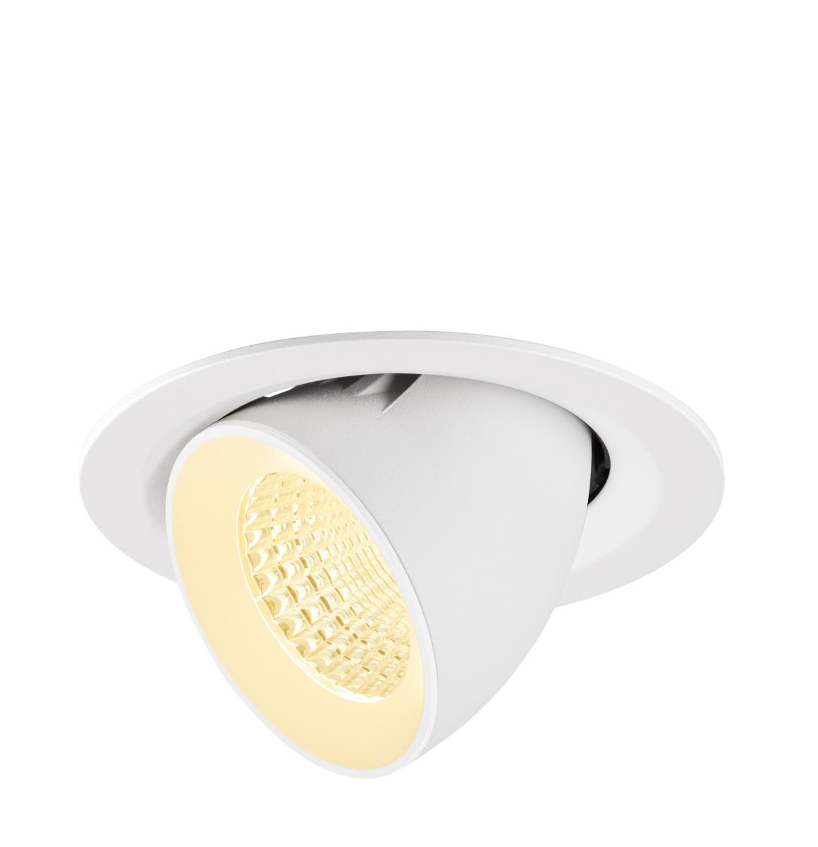 SLV - NUMINOS® GIMBLE M, plafondinbouwarmatuur, 3000K, 55°, wit - 1009575