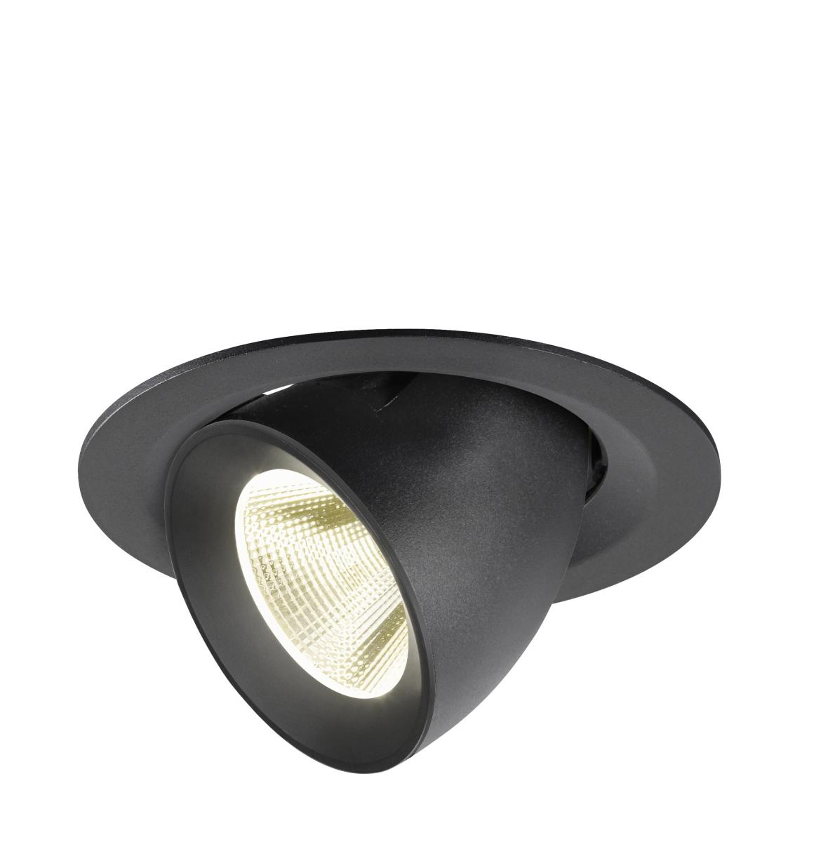 SLV - NUMINOS® GIMBLE M, plafondinbouwarmatuur, 4000K, 20°, zwart - 1009577