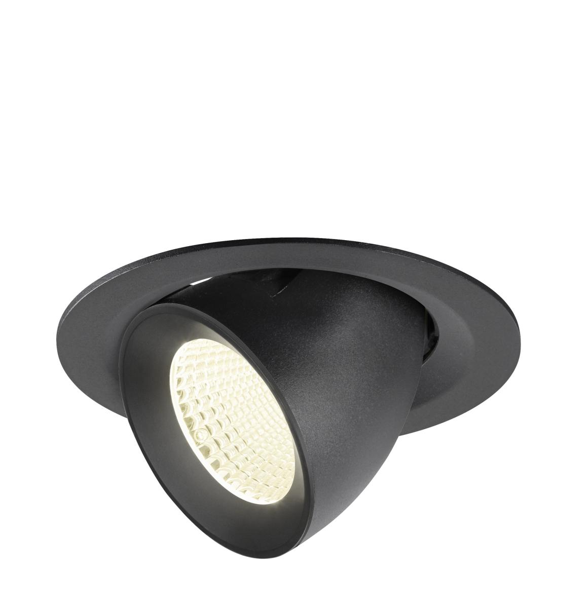 SLV - NUMINOS® GIMBLE M, plafondinbouwarmatuur, 4000K, 40°, zwart - 1009580