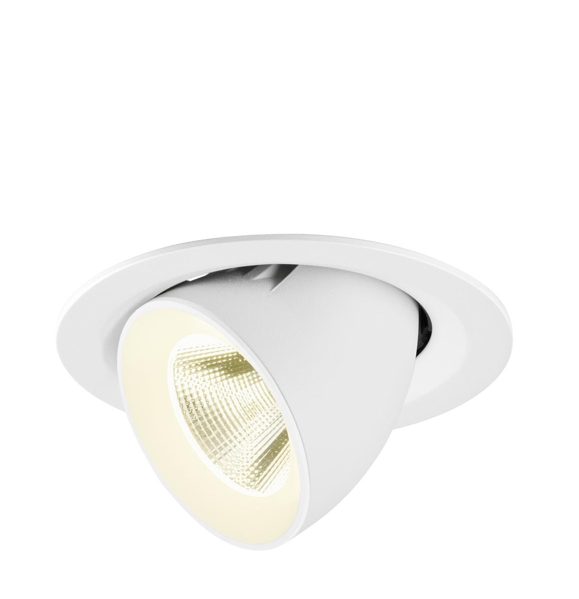SLV - NUMINOS® GIMBLE M, plafondinbouwarmatuur, 4000K, 20°, wit - 1009587