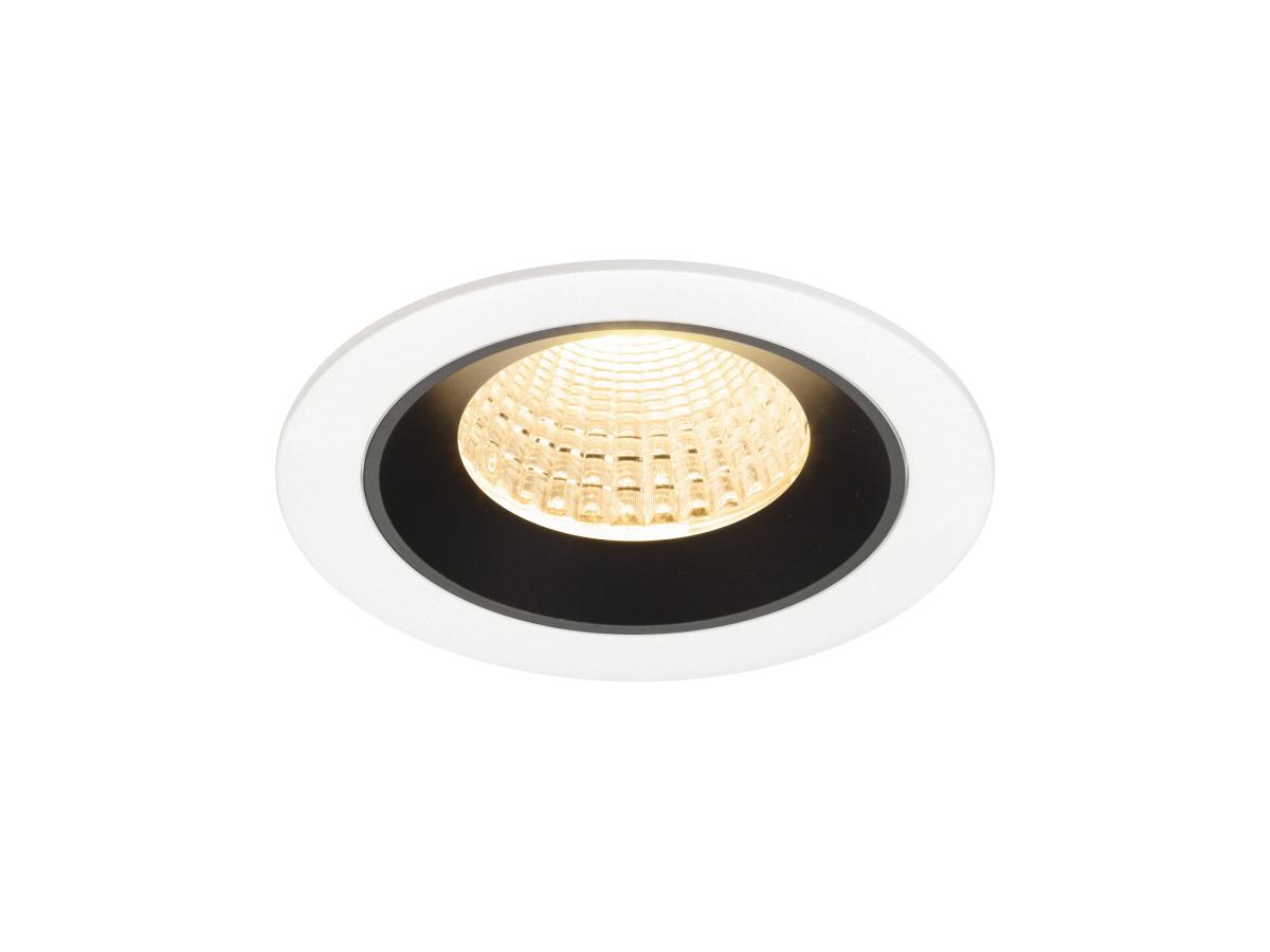 SLV - NUMINOS® M, plafondinbouwarmatuur wit/zwart 2700 K 55° - 1009610