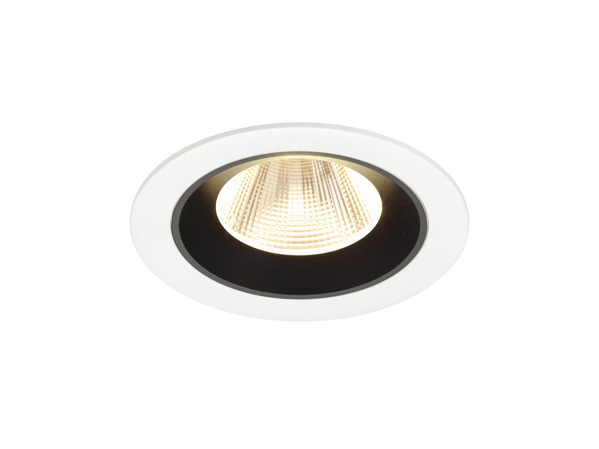 SLV - NUMINOS® M, plafondinbouwarmatuur wit/zwart 3000 K 20° - 1009622