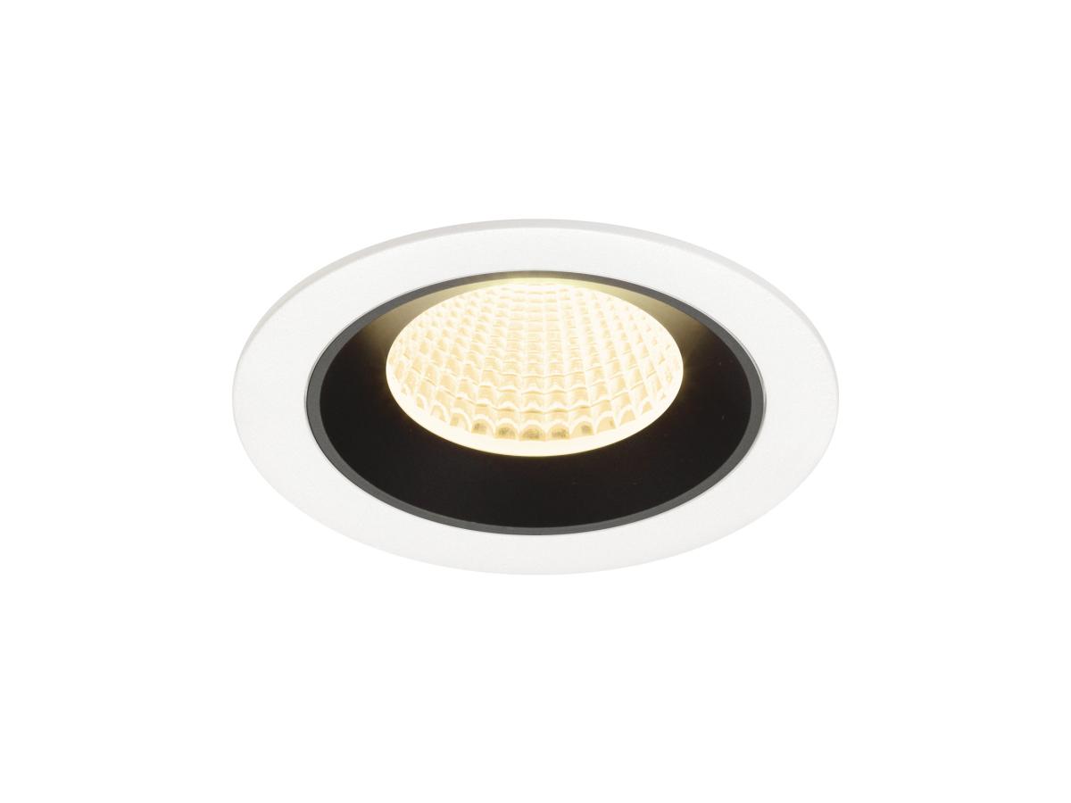 SLV - NUMINOS® M, plafondinbouwarmatuur wit/zwart 3000 K 40° - 1009625