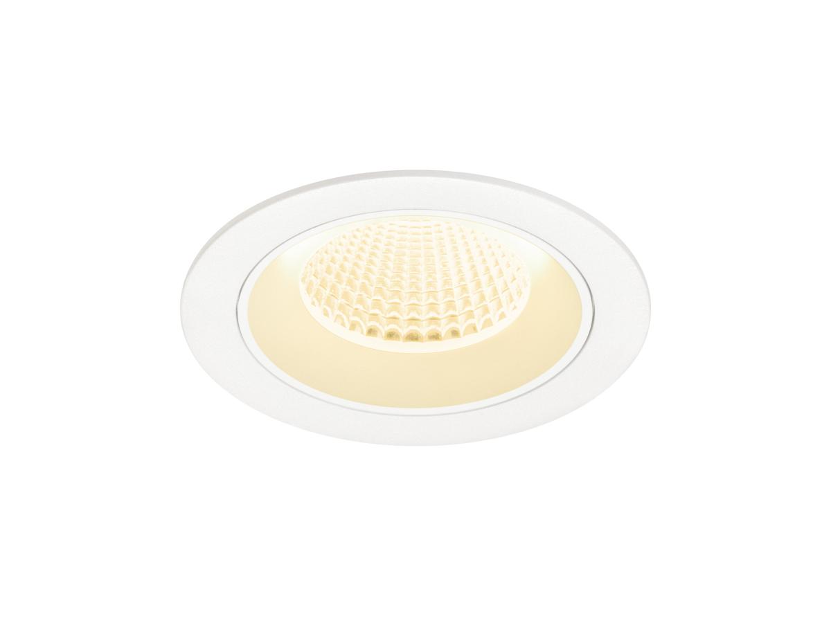 SLV - NUMINOS® M, plafondinbouwarmatuur 3000K, 40°, IP20, rond - 1009626