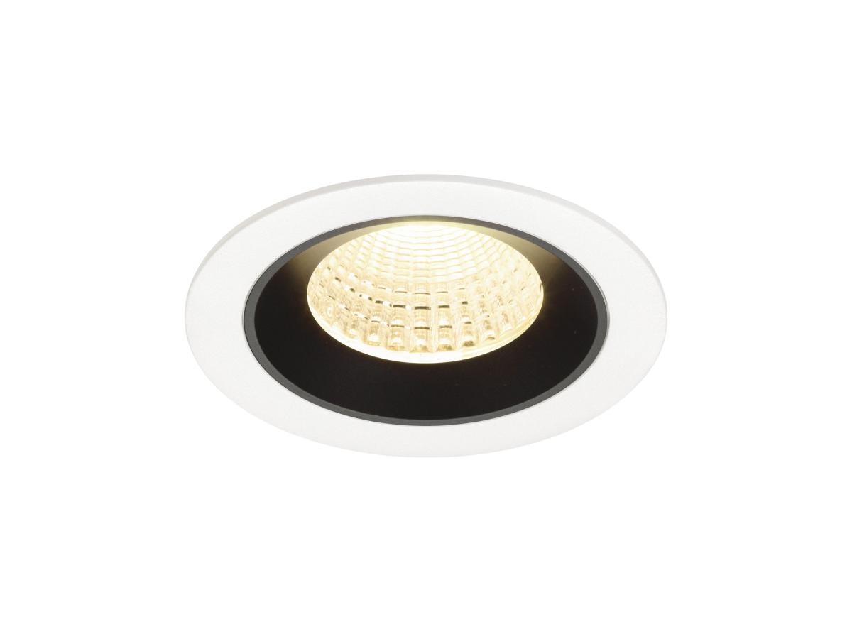 SLV - NUMINOS® M, plafondinbouwarmatuur wit/zwart 3000 K 55° - 1009628