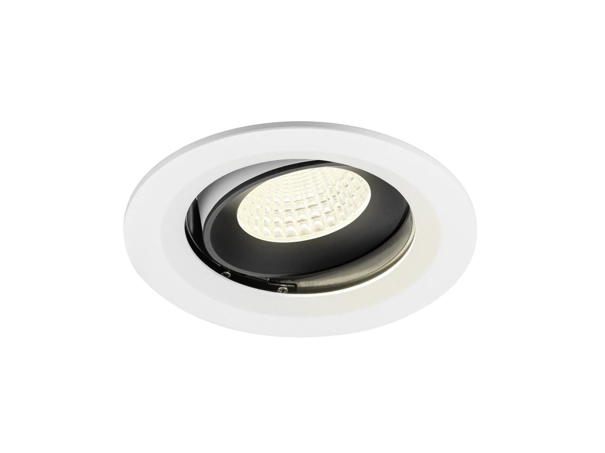 SLV - NUMINOS® MOVE M, plafondinbouwarmatuur wit/zwart 4000 K 55° - 1009700