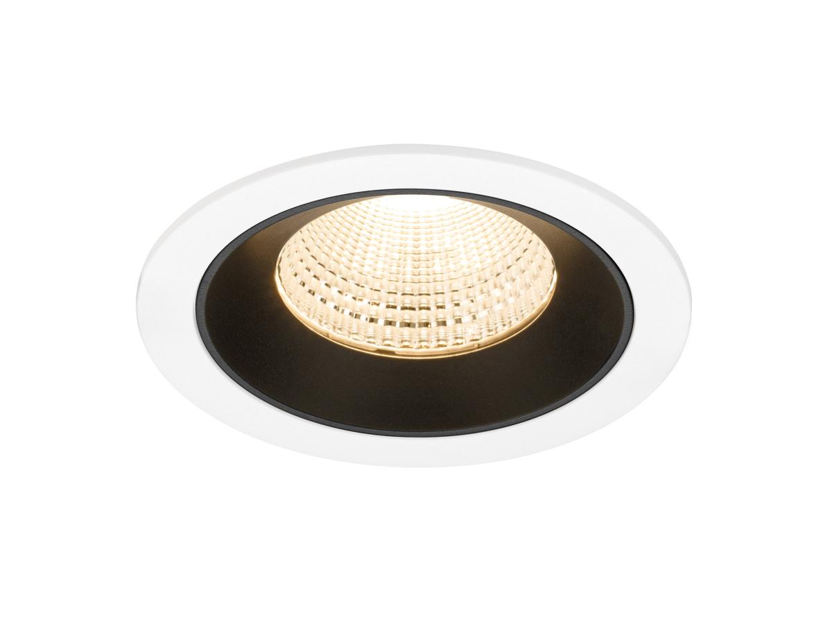 SLV - NUMINOS® L, plafondinbouwarmatuur wit/zwart 2700 K 55° - 1009771