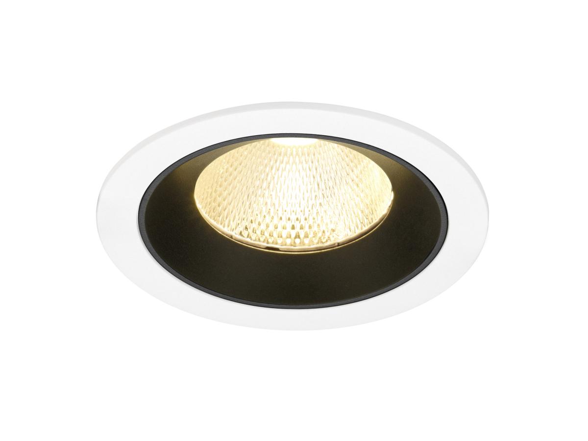 SLV - NUMINOS® L, plafondinbouwarmatuur wit/zwart 3000 K 20° - 1009783
