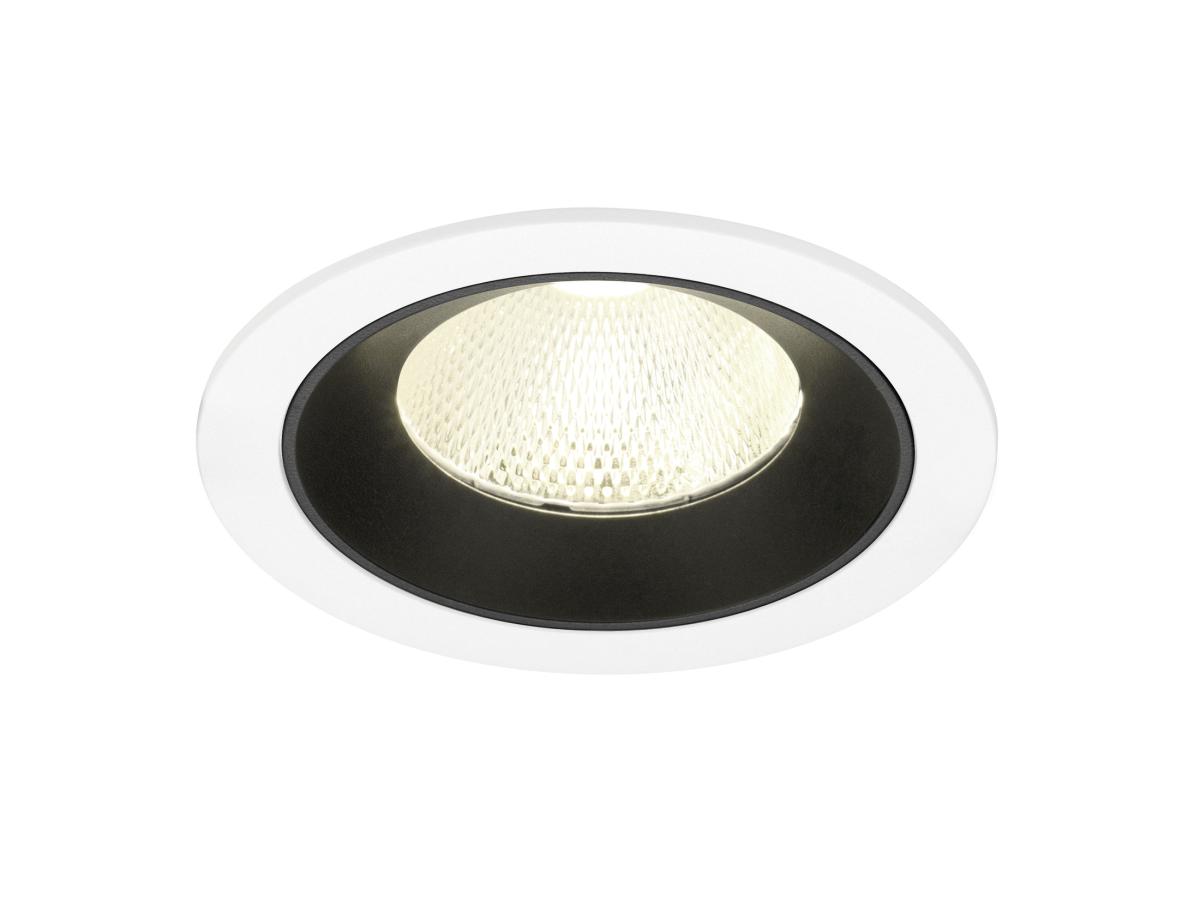 SLV - NUMINOS® L, plafondinbouwarmatuur wit/zwart 4000 K 20° - 1009801