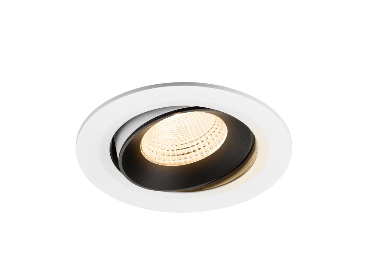 SLV - NUMINOS® MOVE L, plafondinbouwarmatuur wit/zwart 2700 K 55° - 1009825