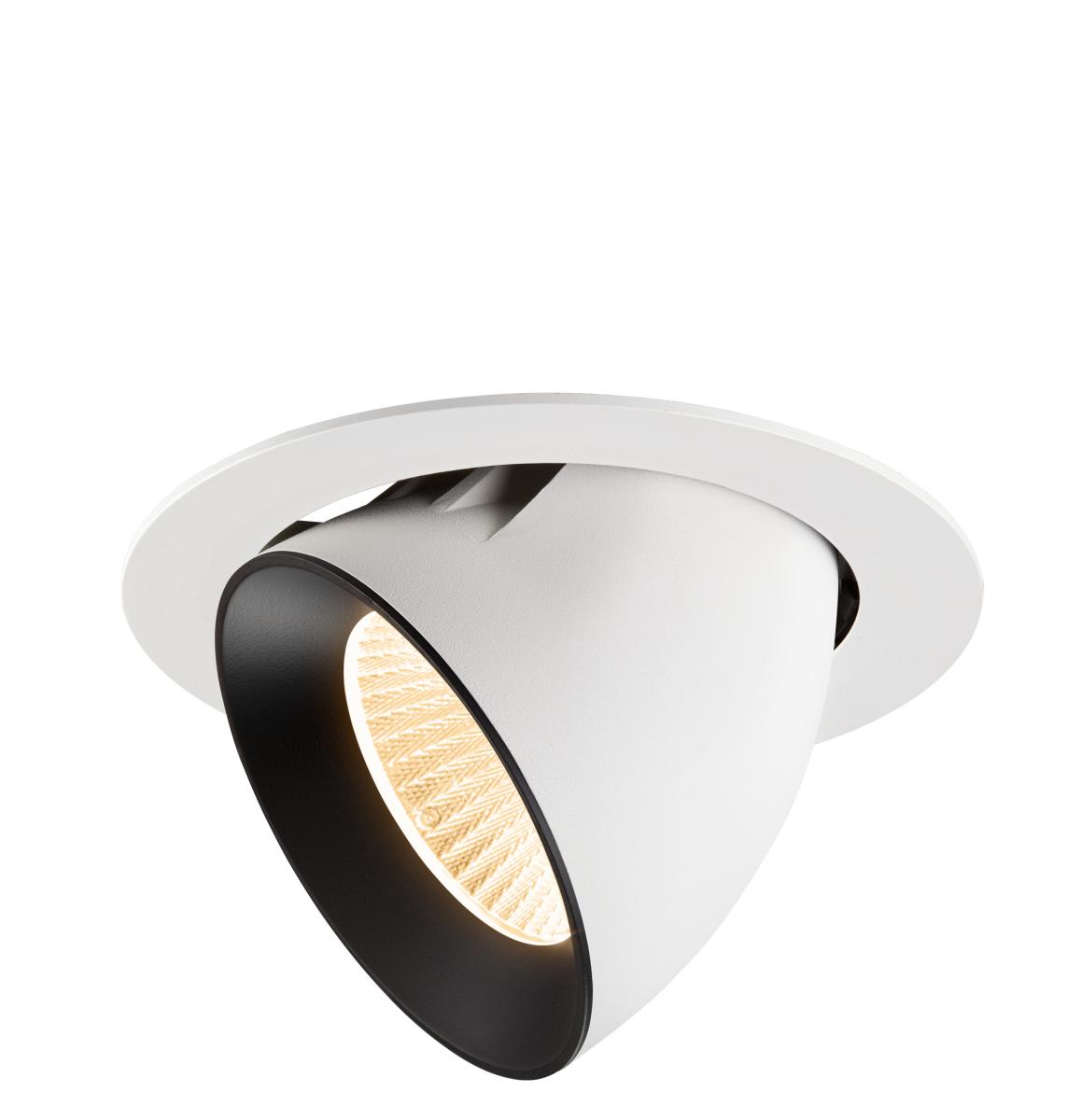 SLV - NUMINOS® GIMBLE XL, plafondinbouwarmatuur wit/zwart 2700 K - 1009876