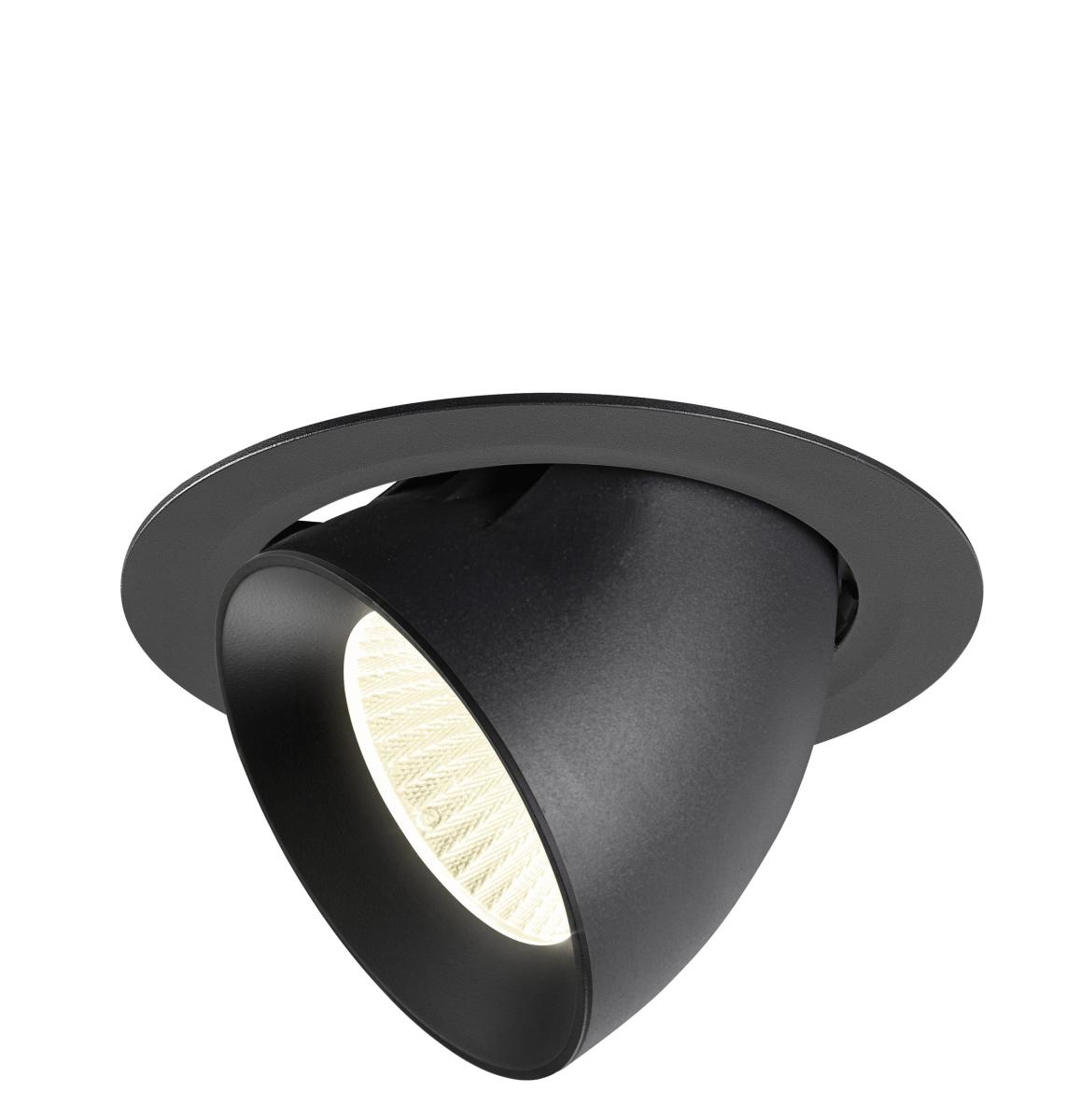 SLV - NUMINOS® GIMBLE XL, plafondinbouwarmatuur, 4000K, 40°, zwart - 1009903