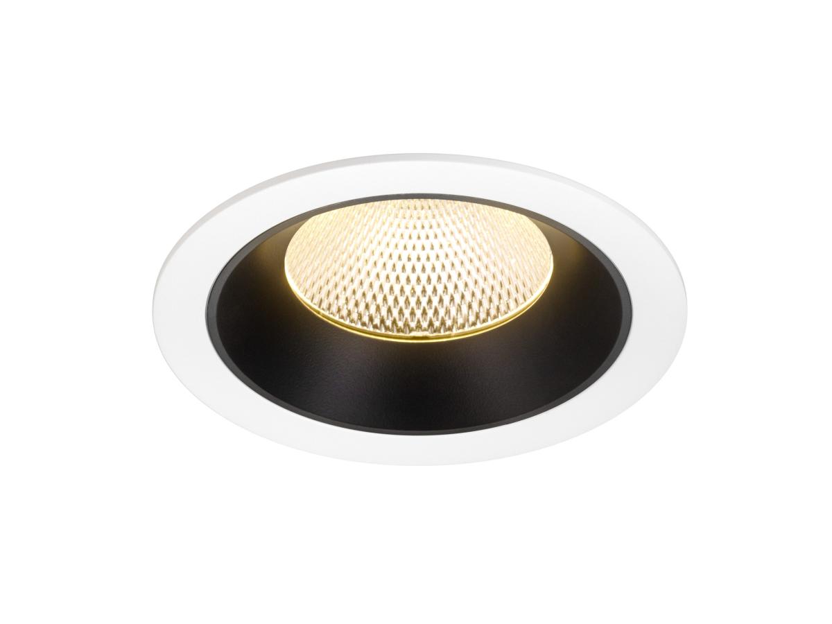 SLV - NUMINOS® XL, plafondinbouwarmatuur wit/zwart 3000 K 40° - 1009948