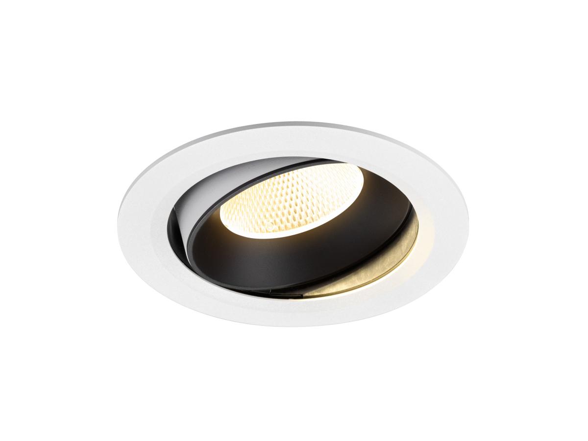SLV - NUMINOS® MOVE XL, plafondinbouwarmatuur wit/zwart 3000 K 20° - 1009999