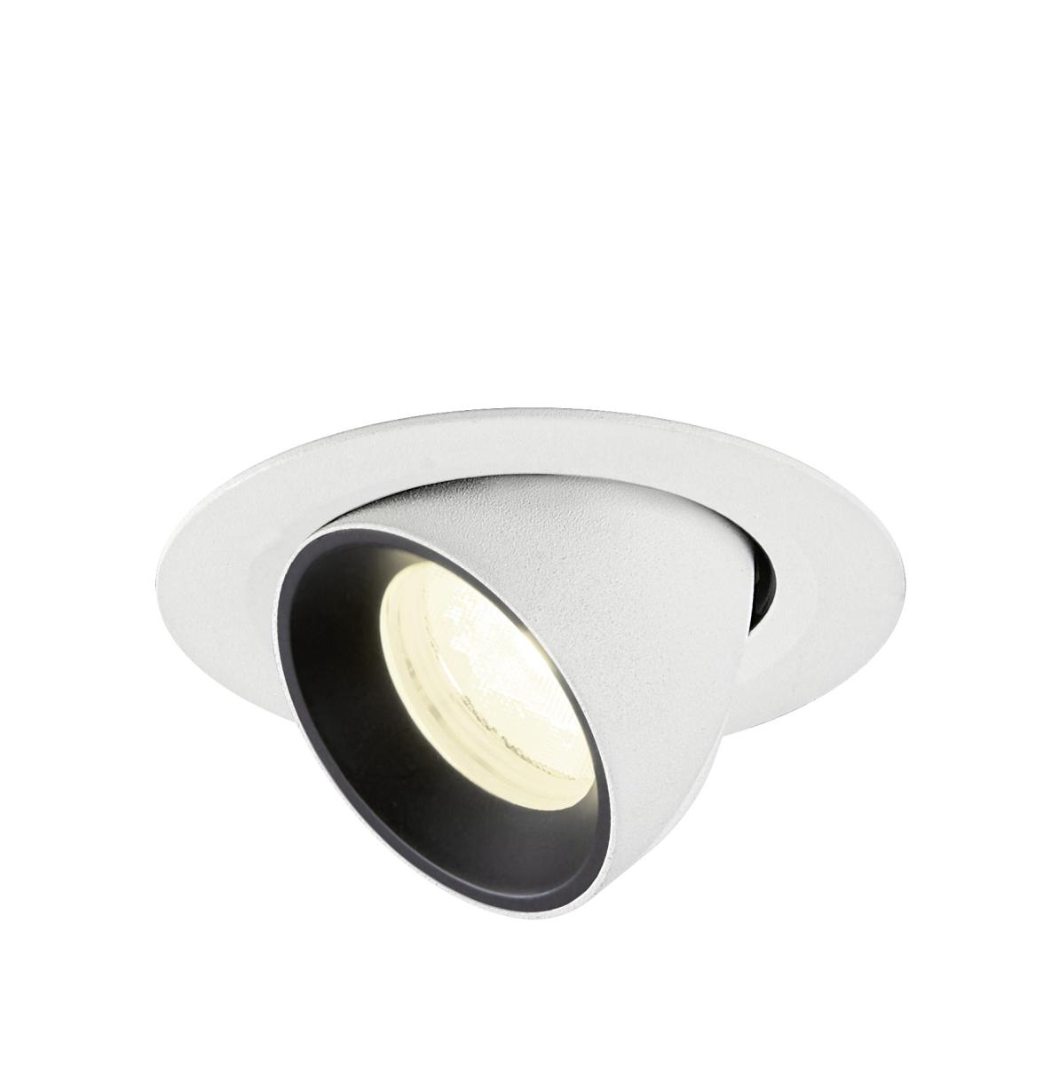 SLV - NUMINOS® GIMBLE XS, plafondinbouwarmatuur wit/zwart 4000 K - 1010074