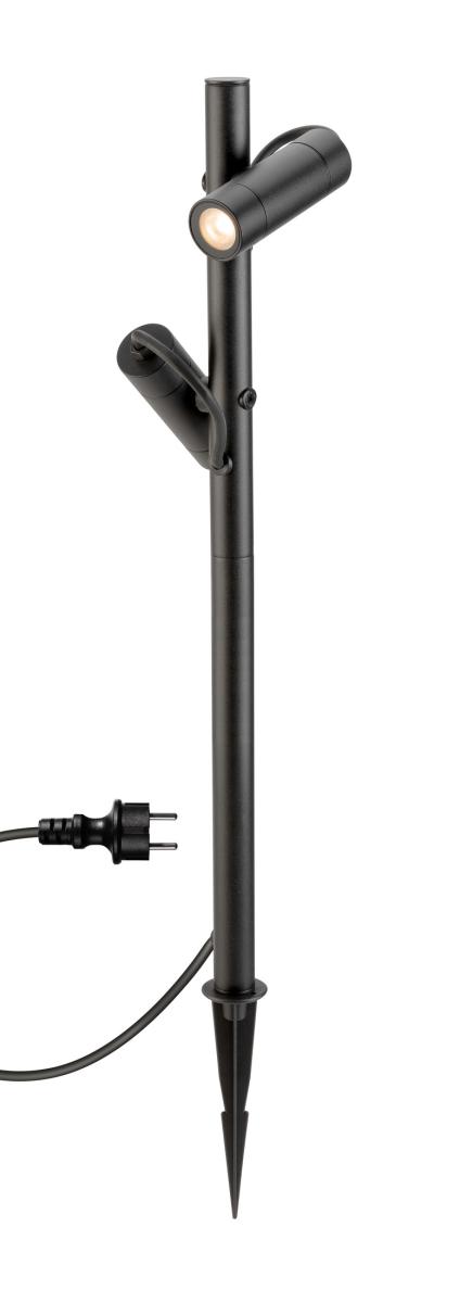SLV - HELIA SLIM Pole, dubbel, LED buitenlamp, IP65, 2200 K, zwart - 1011033