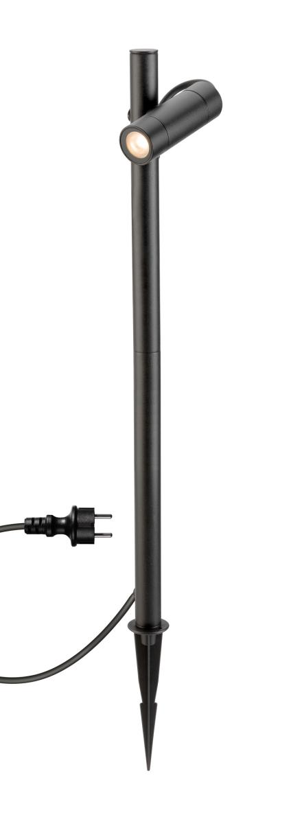 SLV - HELIA SLIM Pole, enkel, LED buitenlamp, IP65, 2200 K, zwart - 1011034