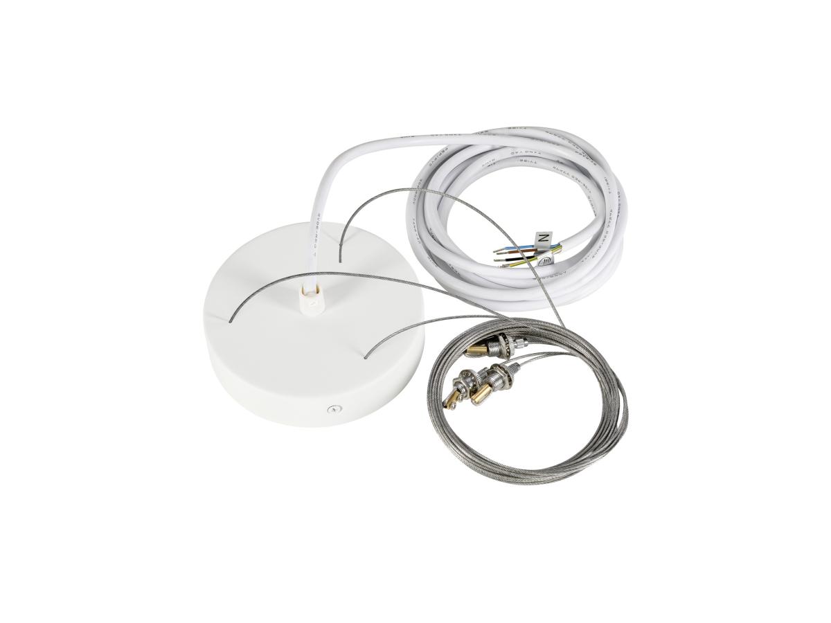 SLV - MEDO 2 OPHANGSET, 1,5 m hanglengte, Centraal, wit - 1011780