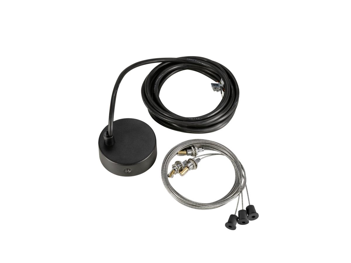 SLV - MEDO 2 OPHANGSET, 3 m hanglengte, Parallel, zwart - 1011783