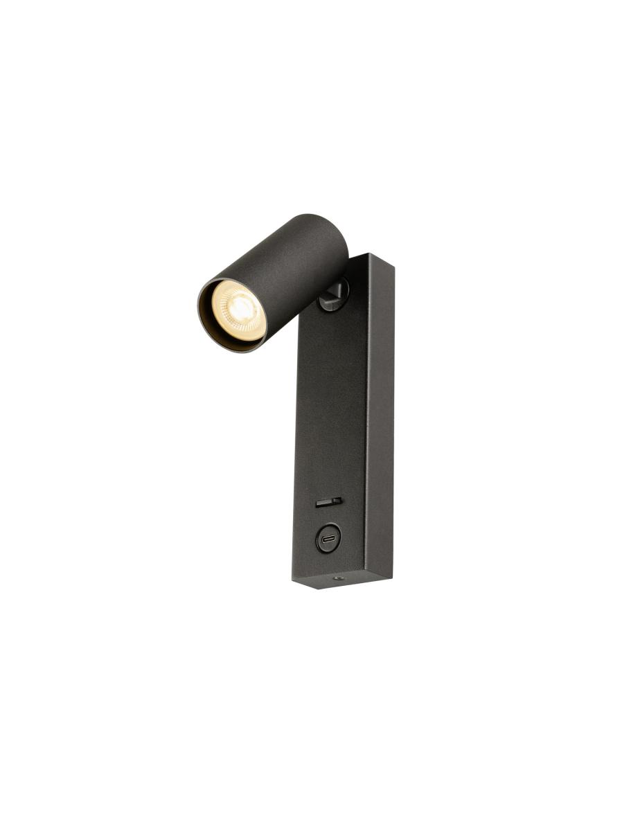 SLV - ENOLA 2.0 S, WL, SINGLE, GU10 MINI, PAR11, BEDSIDE, USB C - 1011923