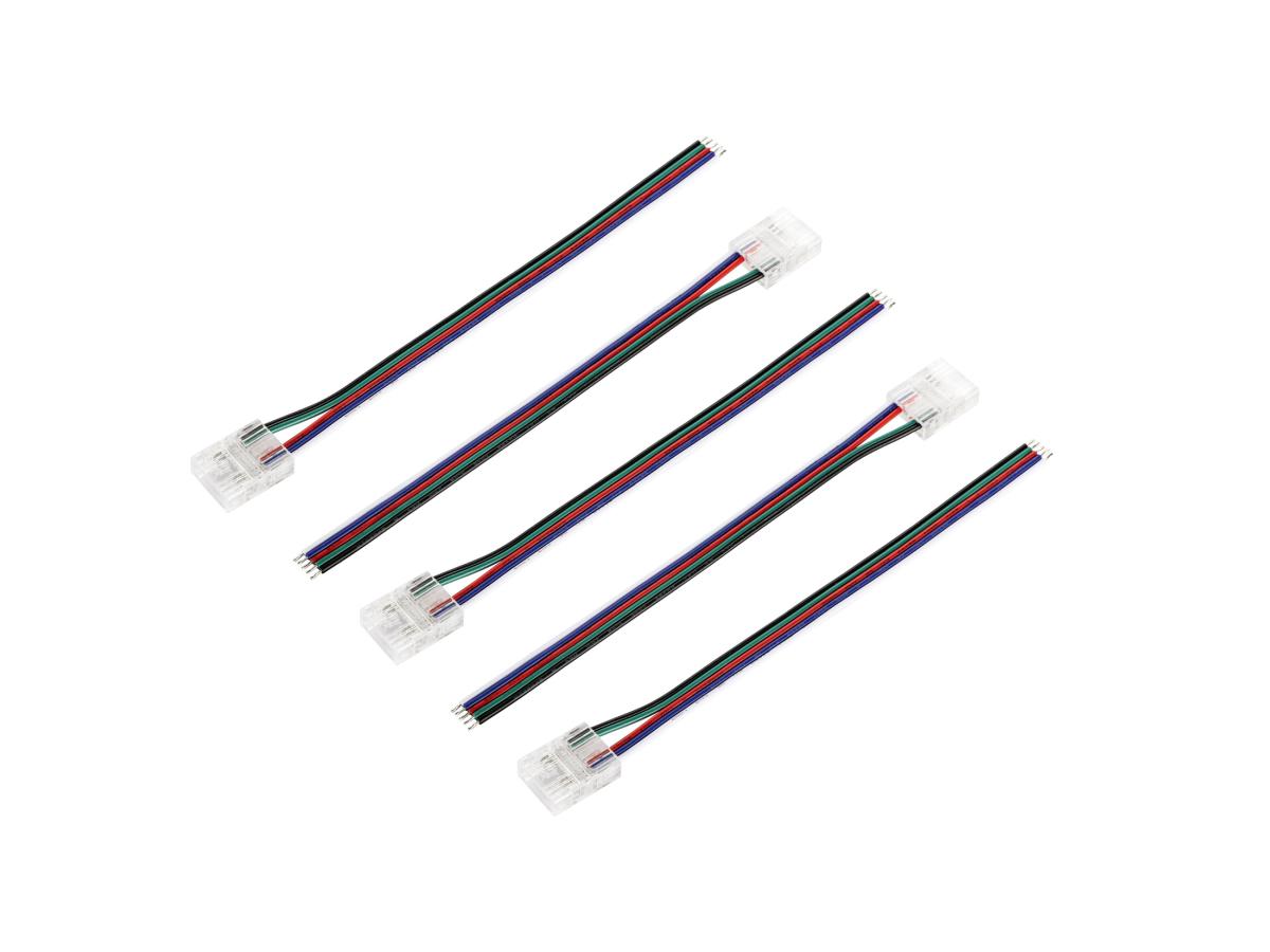 SLV - LEDSTRIP VERBINDER COB, VOEDING RGBW S, transparant - 1012286