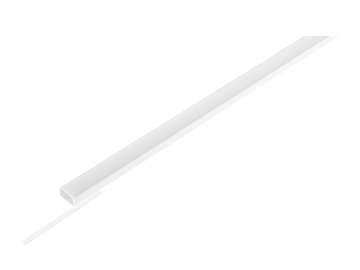 SLV - LEDSTRIP SET, PROFIEL OPBOUW PLAT + DIFFUSOR 5*1m, S, wit - 1012480