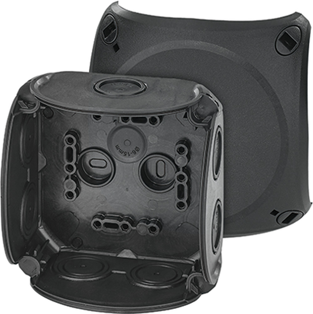 Hensel - AFTAKDOOS LEEG 4mm² 104x104x70 ZWART - 62000297
