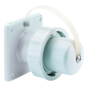 Bals - Inbouw mannelijk stopcontact 16A 2P+BA 230V IP67, grijs 75x7 - 755