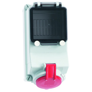 Bals - opbouw cee stopcontact 16A 3P+A 400V IP44, beveiligbaar - 1582