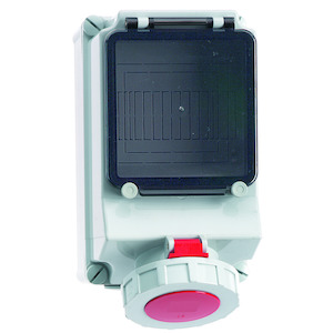Bals - opbouw cee stopcontact 32A 3P+N+A 400V IP67, beveiligbaar - 1599