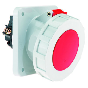 Bals - Inbouw cee stopcontact 125A 3P+N+A 400V IP67 schuin 114x114m - 12108