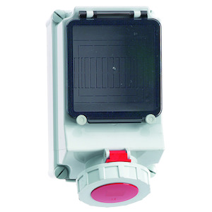 Bals - opbouw cee stopcontact 63A 3P+A 400V IP67, beveiligingsvoorz - 15000
