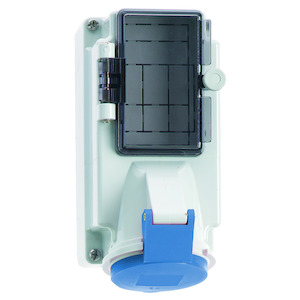 Bals - opbouw cee stopcontact 16A 2P+A 230V IP44 + dinrail - 15019
