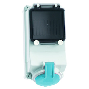 Bals - opbouw cee stopcontact 32A 2P+A 230V IP44, beveiligbaar - 15030