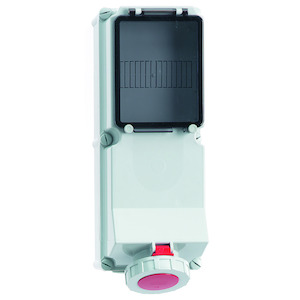Bals - opbouw cee stopcontact 63A 3P+N+A 400V IP67, beveiligbaar 8M - 15047