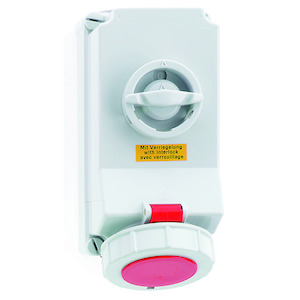 Bals - opbouw cee stopcontact 16A 3P+A 400V IP67, + schakelaar + ve - 16040
