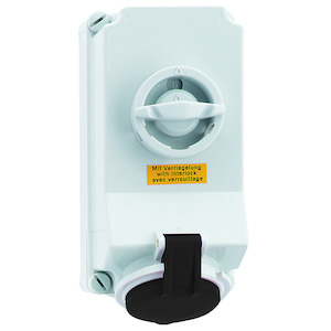 Bals - opbouw cee stopcontact 32A 3P+A 500V IP44, + schakelaar + ve - 16066
