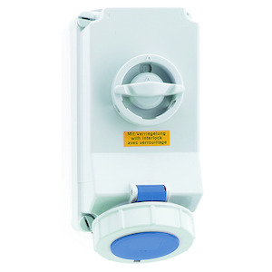 Bals - Opbouw cee stopcontact 32A 2P+A 230V IP67 + schakelaar+vergr - 16104