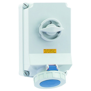 Bals - opbouw cee stopcontact 63A 2P+A 230V IP67, schakelaar + verg - 16606
