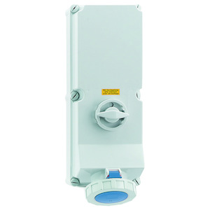 Bals - opbouw cee stopcontact 125A 2P+A 230V IP67, + schakelaar + v - 16620