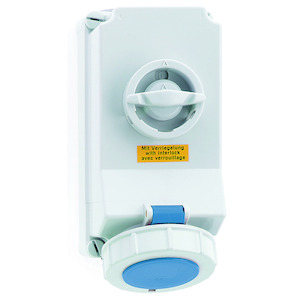 Bals - opbouw cee stopcontact 32A 3P+A 230V IP67, + schakelaar + ve - 16875