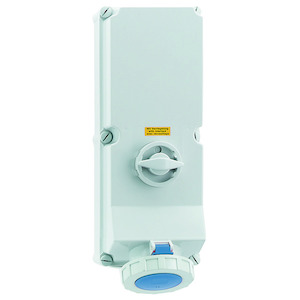 Bals - opbouw cee stopcontact 125A 3P+A 230V IP67, + schakelaar + v - 16930