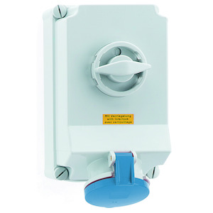Bals - opbouw cee stopcontact 63A 2P+A 230V IP44, + schakelaar + ve - 16956