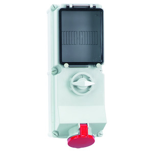 Bals - opbouw cee stopcontact 16A 3P+N+A 400V+schakelaar+vergrendel - 17056