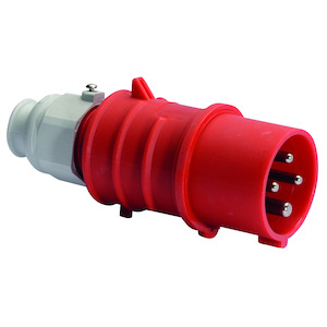 Bals - cee stekker 32A 3P+A 400V IP44 TE,vernikkelde contacten, sch - 21691