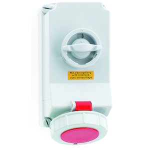 Bals - opbouw cee stopcontact 32A 3P+A 400V IP67, + schakelaar + ve - 160178