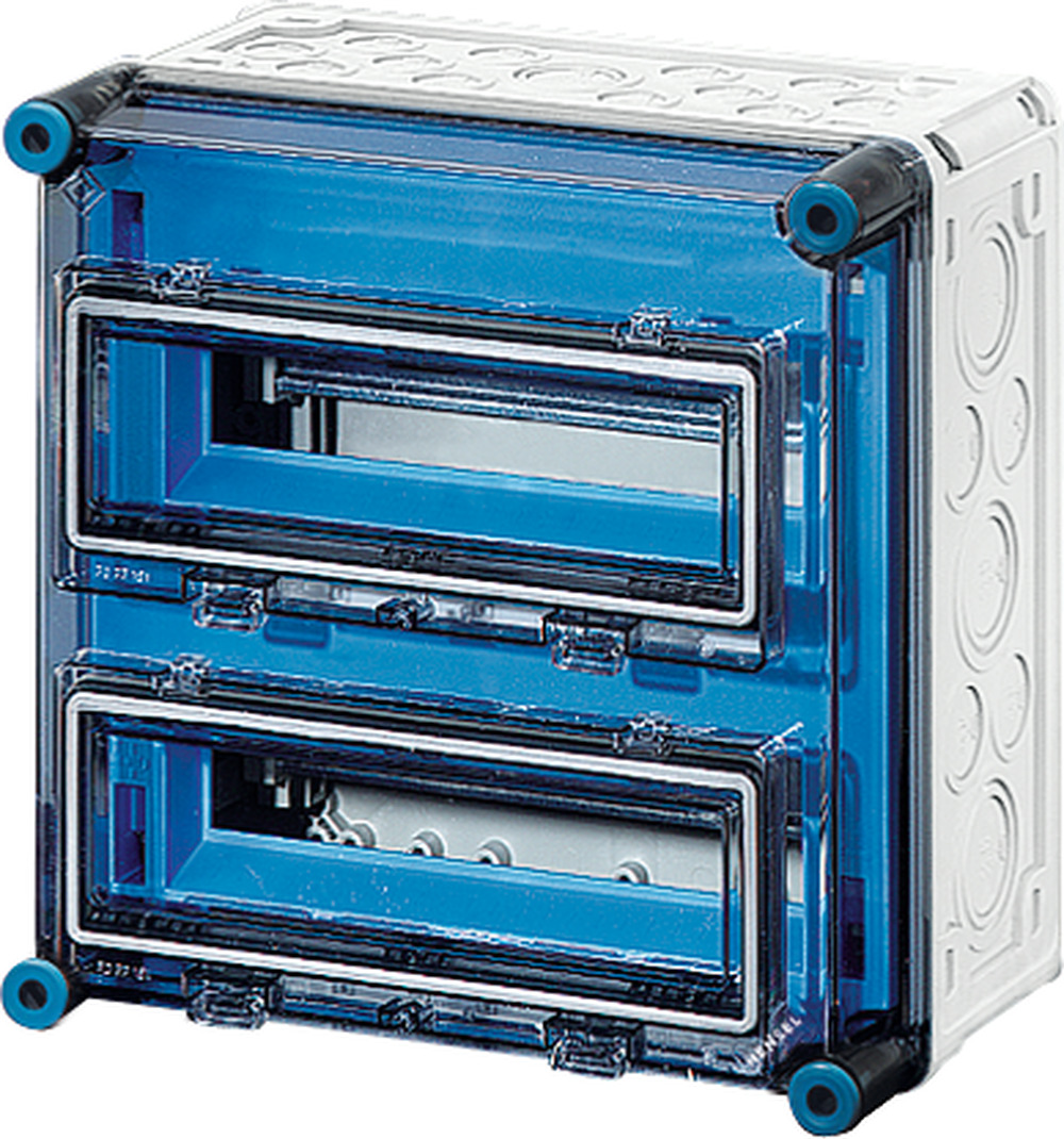 Hensel - MI behuizing voor automaten met klapdeksels 2x12 modules - 2000616