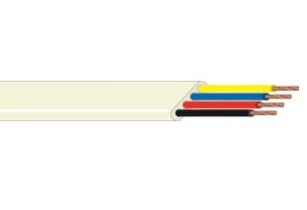 Elix - Telefoon vlakkabel 4 x 0,08mm² Ivoor 50m - 34491