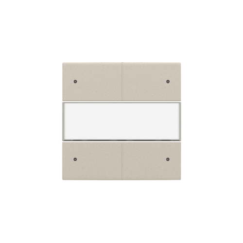 Niko - Set drukknop 4v 24V led+tekst sand textured - 138-40350