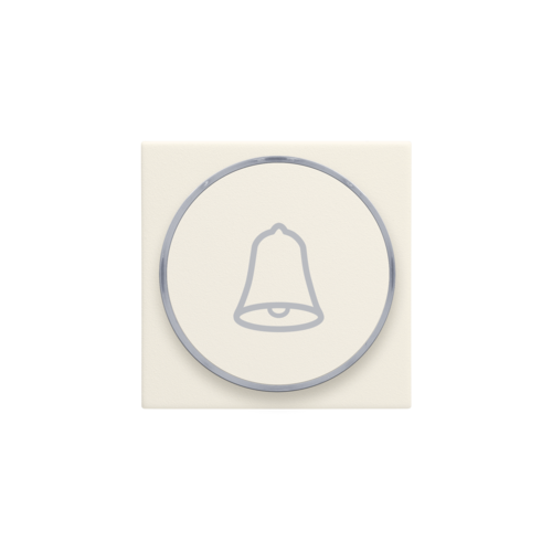 Niko - Set drukknop led belsymbool cotton white textured - 139-64007
